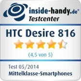 Testsiegel HTC Desire 816