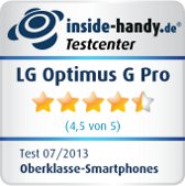 Testsiegel LG Optimus G Pro Testsiegel LG Optimus G Pro