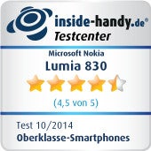 Testsiegel Microsoft Nokia Lumia 830