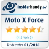 Testsiegel Moto X Force