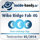 Testsiegel Preis/Leistung Wiko Ridge Fab 4G