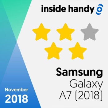 Das Testsiegel des Samsung Galaxy A7 (2018)