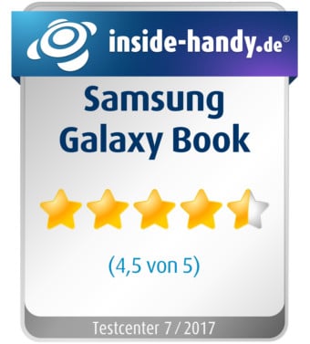 Testsiegel Samsung Galaxy Book Testsiegel Samsung Galaxy Book