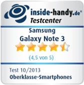 Testsiegel Samsung Galaxy Note 3