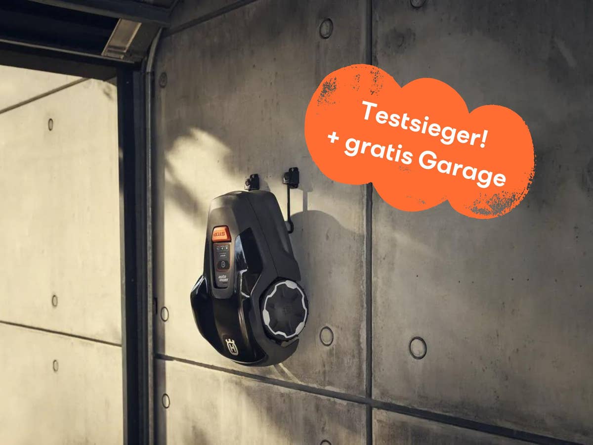 Testsieger Mähroboter + gratis Garage im Angebot