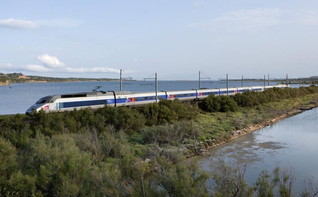 Ein TGV am Mittelmeer
