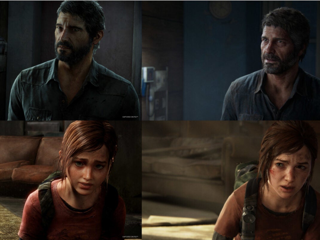Charaktere des Spiels The Last of Us werden verglichen.
