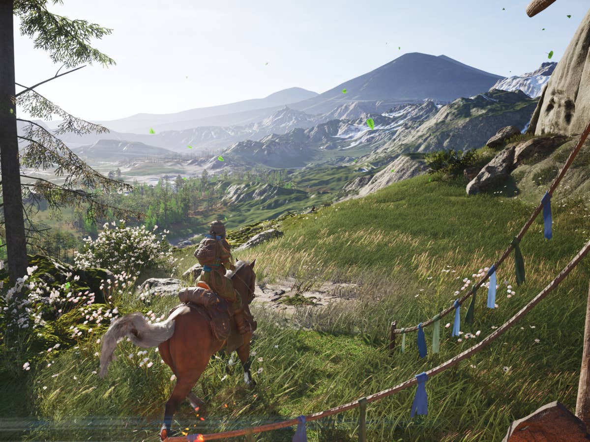 The Legend of Khiimori Pferd und Landschaft