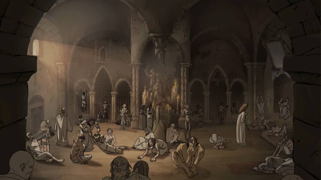 Ein Screenshot aus dem Videospiel The Stone of Madness im Epic Games Store.