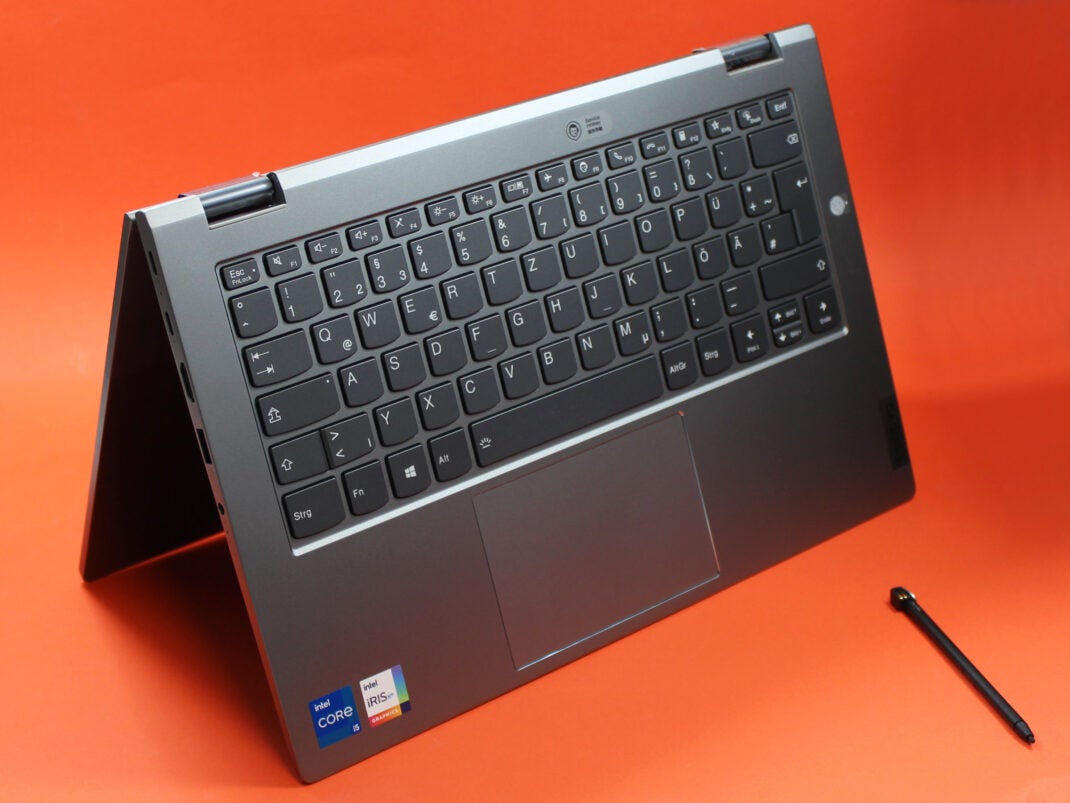 Tent-Modus des Lenovo Thinkbook 14s