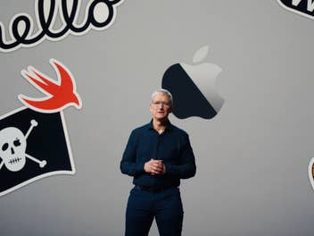 Apple-CEO Tim Cook auf der Bühne während der WWDC 2020