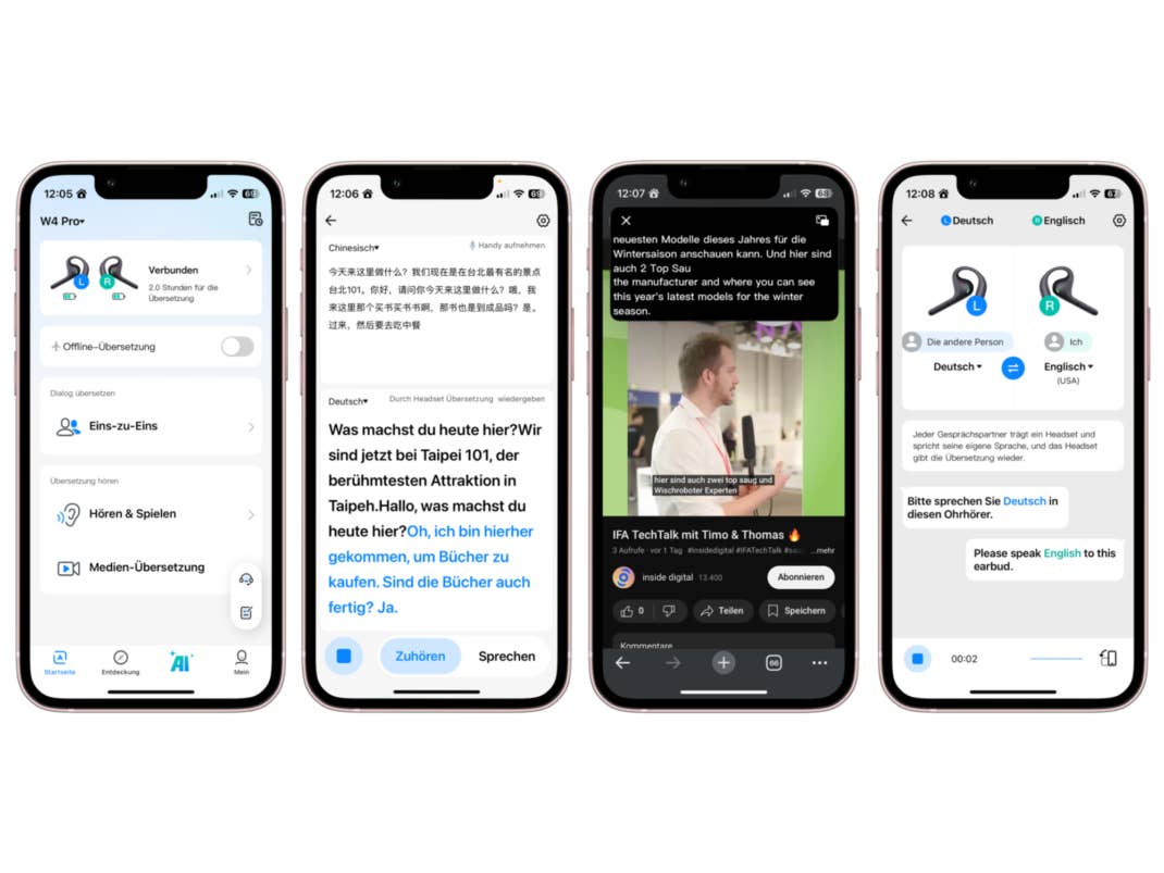 Timekettle W4 Pro App Screenshots