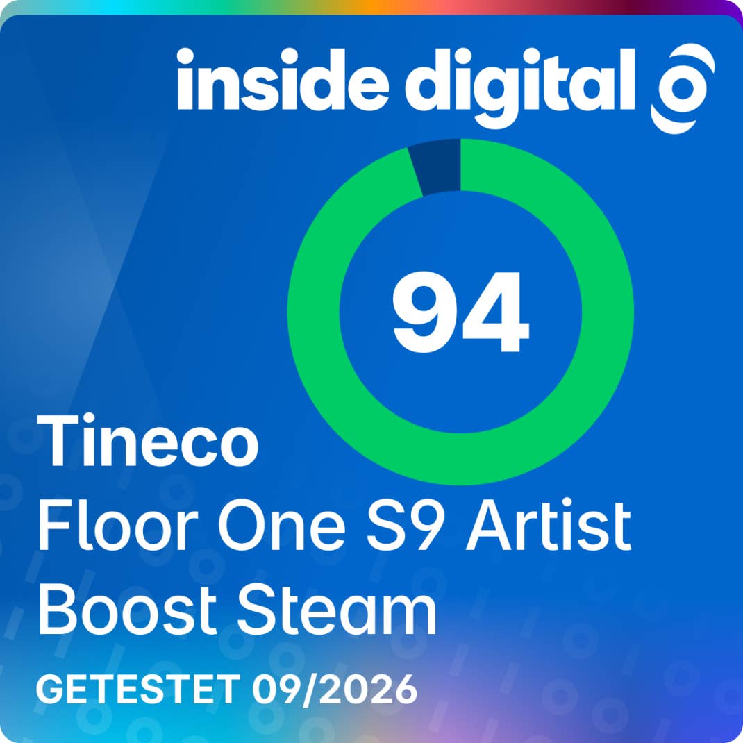 Tineco Floor One S9 Artist Boost Steam Testsiegel