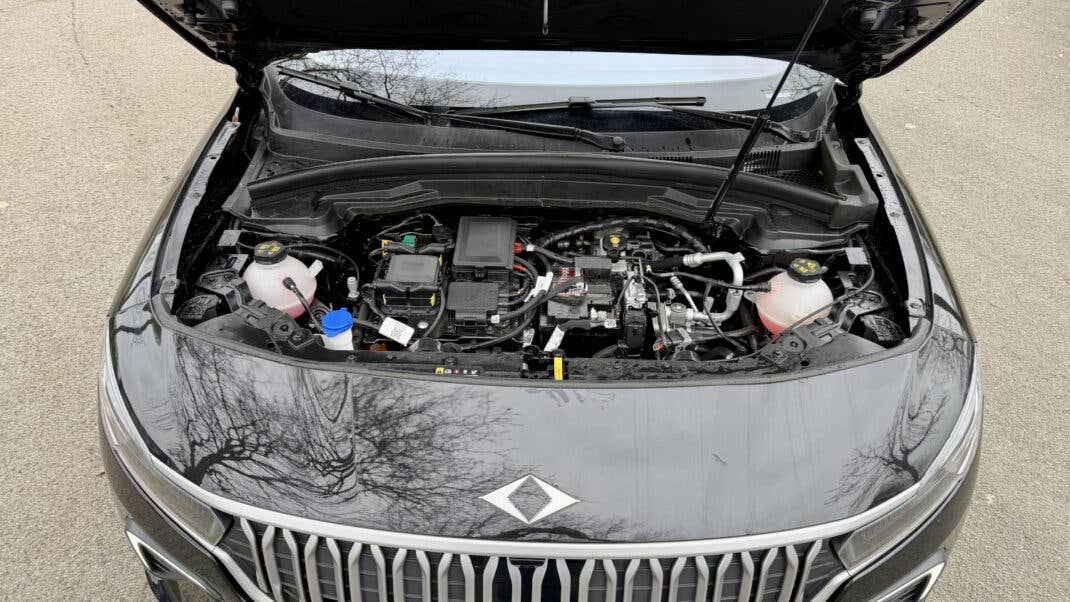 Motorraum ohne Frunk um Togg T10X.