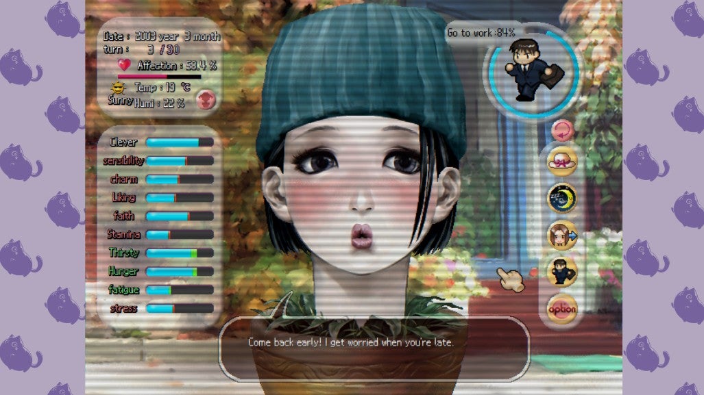 Der Kopf einer Frau in einem Blumentopf.