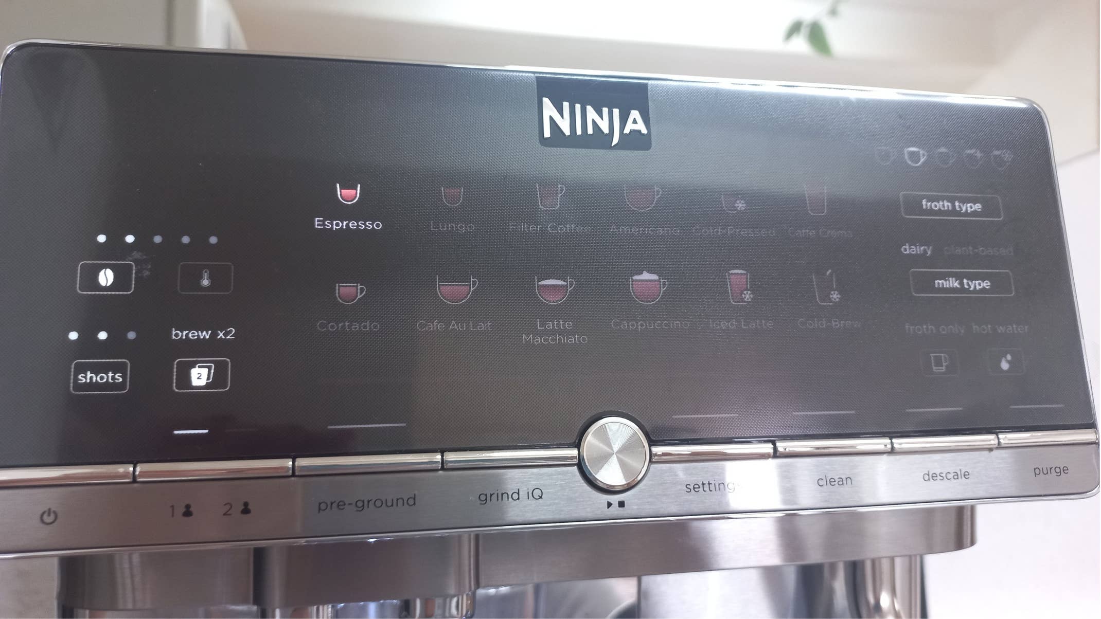 Touchdisplay der Ninja AutoBarista Pro