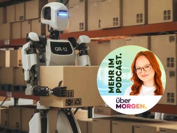 Cover Grafik zur Übermorgen Podcast Folge 76 über die Tech Reise nach China