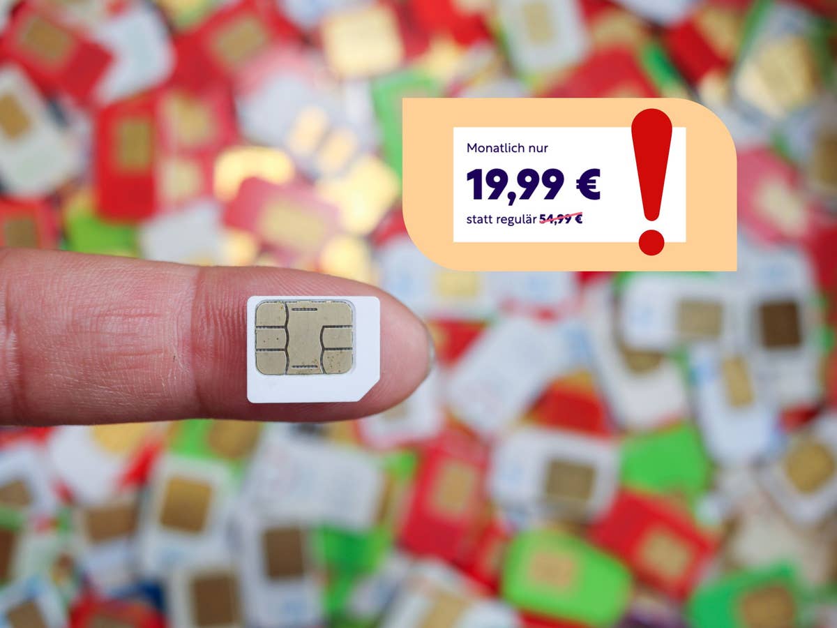 unlimited-tarif-für-19 99-euro Mehrere SIM-Karten liegen übereinander.