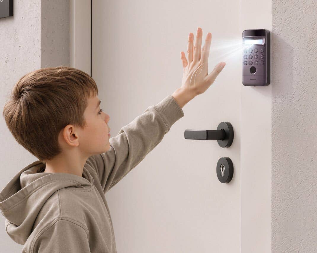 Handvenenerkennung des Gesichtserkennung des SwitchBot Smart Lock Ultra Max Vision Pro Combo
