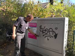 Telekom-Techniker für einem Multifunktionsgehäuse Telekom Techniker für einem Multifunktionsgehäuse