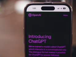 ChatGPT App auf einem Apple iPhone geöffnet.