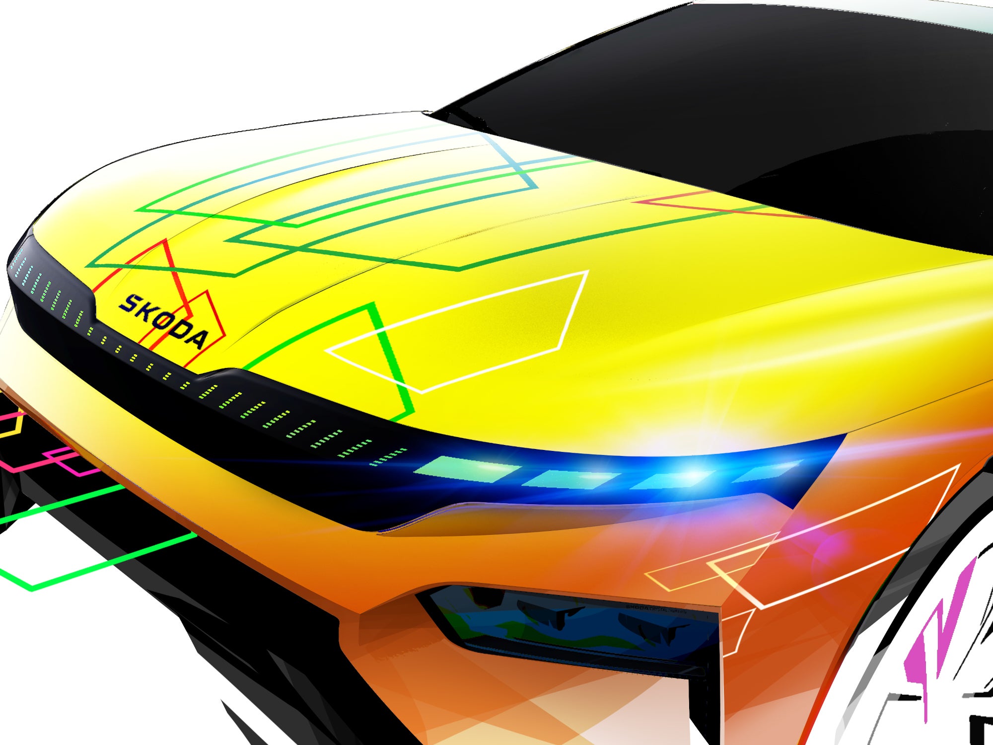 Verrücktes E-Auto: Kompakt-SUV bunt wie ein Regenbogen