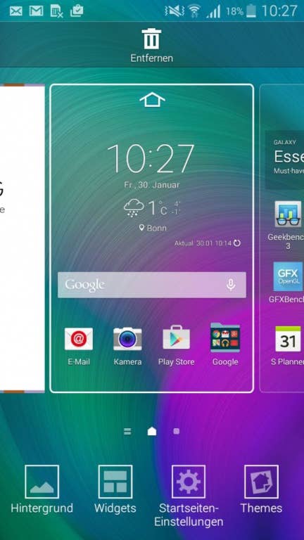 Verschiedene Themes auf dem Galaxy A5 und dem A3
