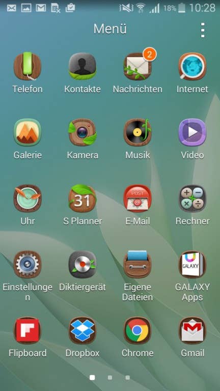 Verschiedene Themes auf dem Galaxy A5 und dem A3