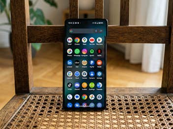 Smartphone auf einem Stuhl