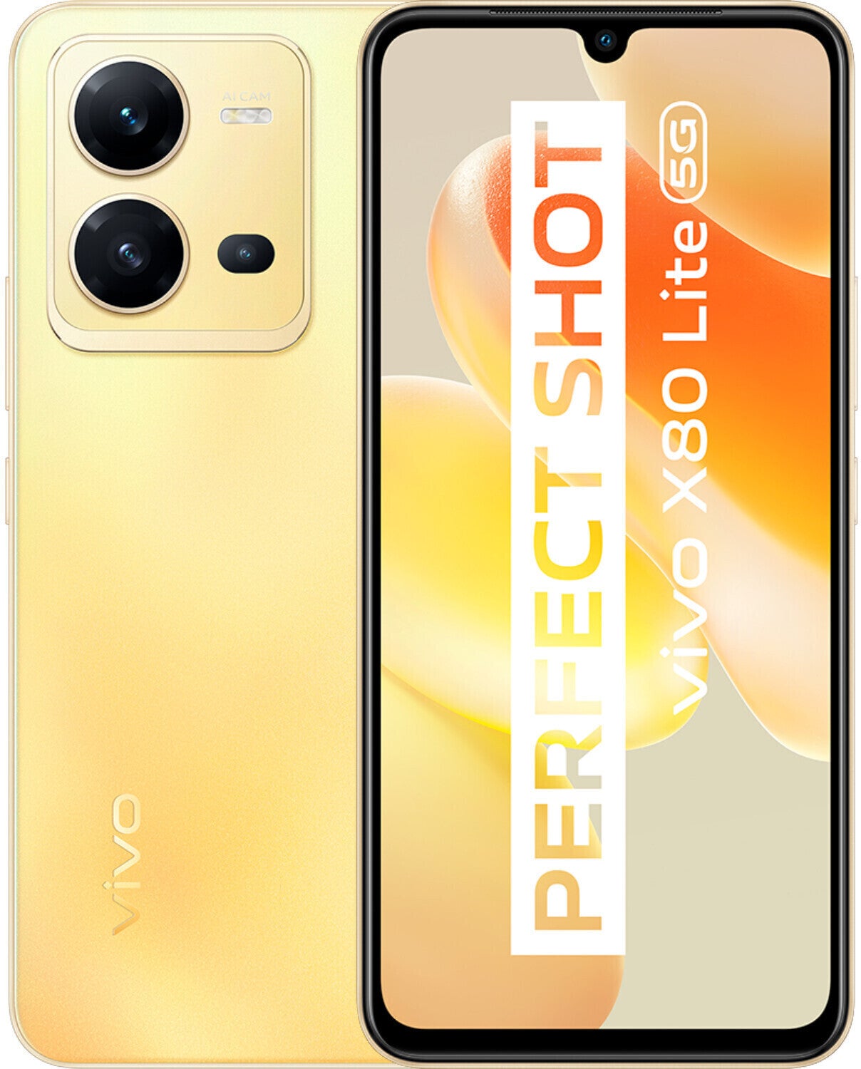 Vivo X80 Lite Front und Rückseite