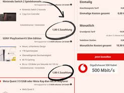 Vodafone-Internet-Tarif mit Nintendo Switch oder PlayStation 5 für 20 Euro buchen