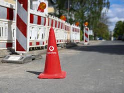 Eine Baustelle von Vodafone