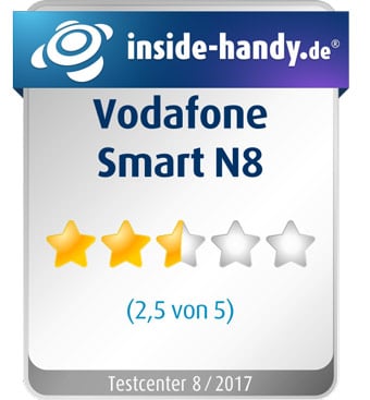 Vodafone Smart N8 im Test: 2,5 von 5 Sternen Vodafone Smart N8 im Test: 2,5 von 5 Sternen