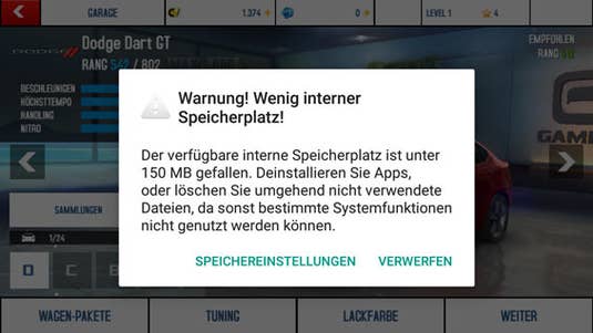 Fehlermeldung des Vodafone Smart prime 7 Fehlermeldung des Vodafone Smart prime 7