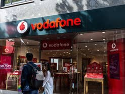 Vodafone-Store in einer Innenstadt