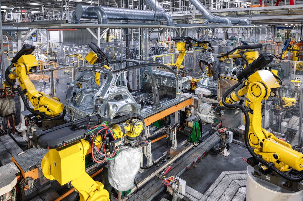 Produktion im Volkswagen-Werk in Kaluga, Russland.