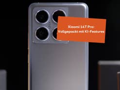 Das Xiaomi 14T Pro vor einem schwarzen Hintergrund