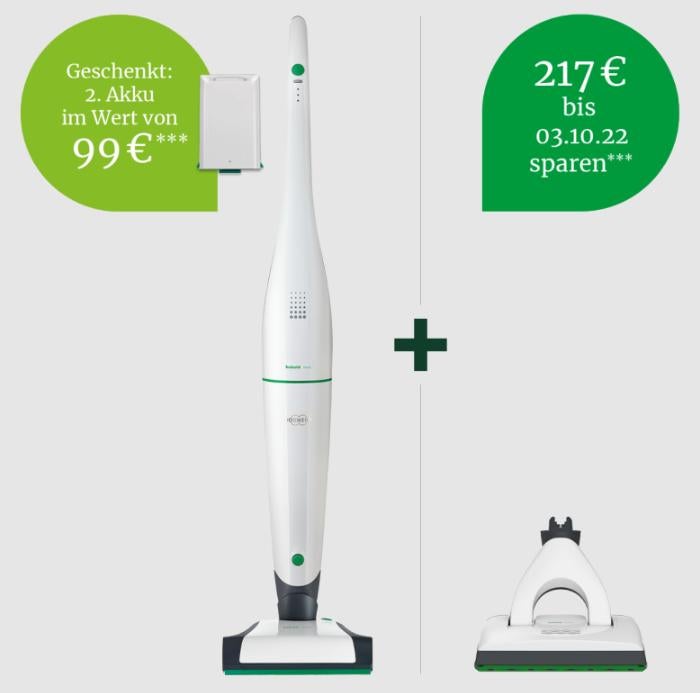 Vorwerk-Angebote mit Gratis-Akku