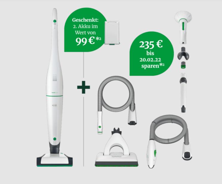 Akku-Staubsauger-Set von Vorwerk im Angebot