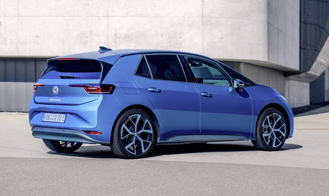 VW ID.3 Neo Heckansicht.