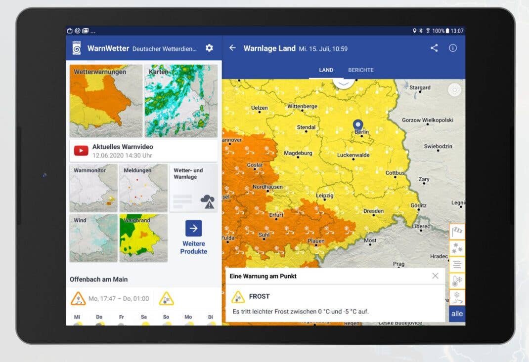 Warnwetter-App