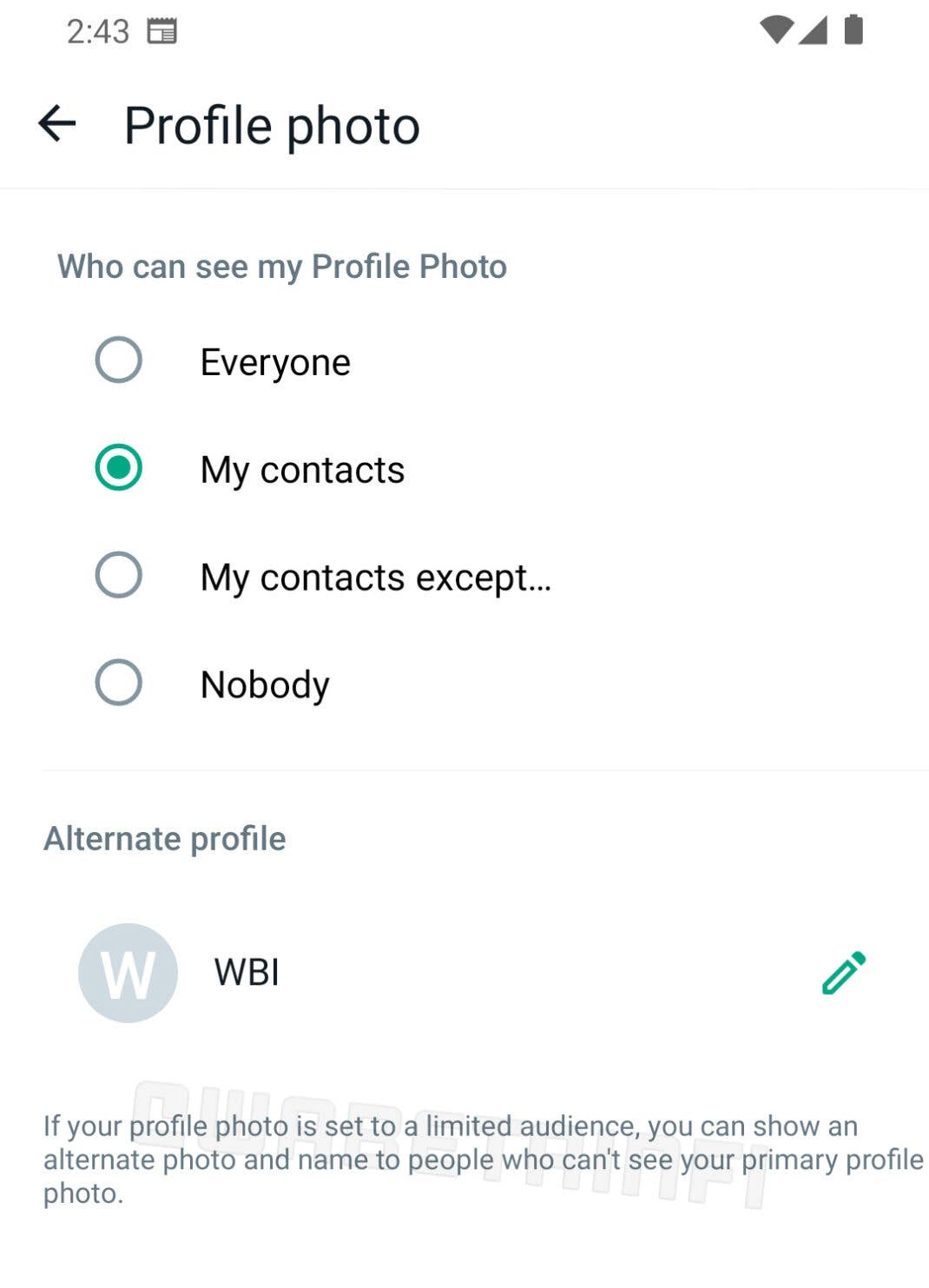 WhatsApp testet in der Android-Beta nun ein alternatives Profil