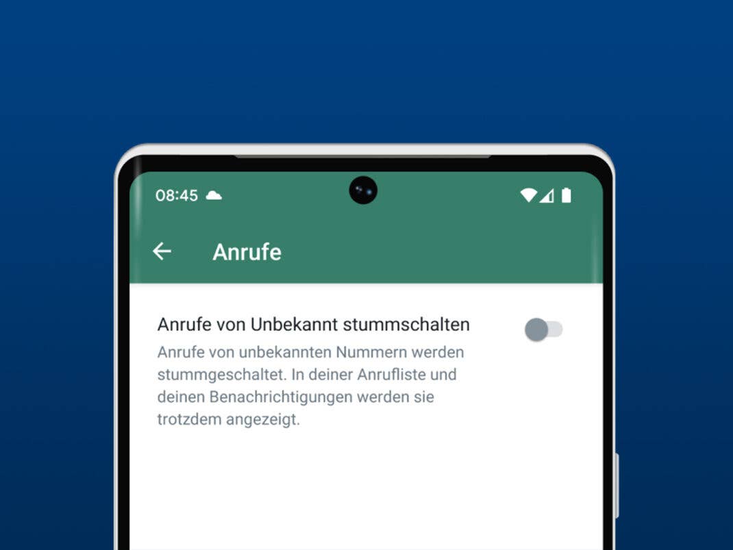 WhatsApp kann Anrufe von unbekannten Anrufern bald stummschalten