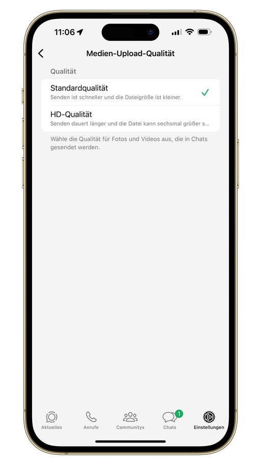 WhatsApp Bilder in HD verschicken - Schritt für Schritt
