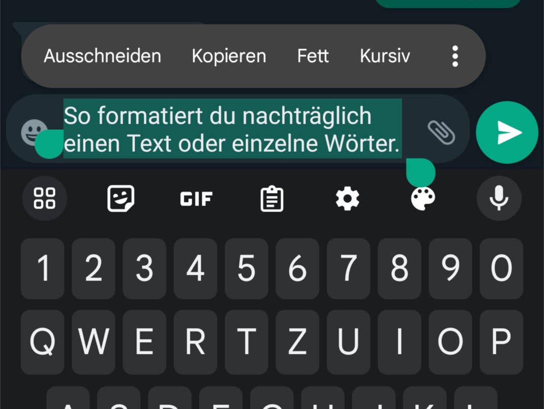 WhatsApp-Texte Formatieren