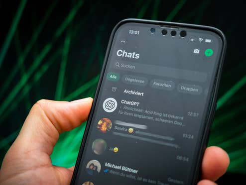 WhatsApp Chat-Ansicht auf einem iPhone