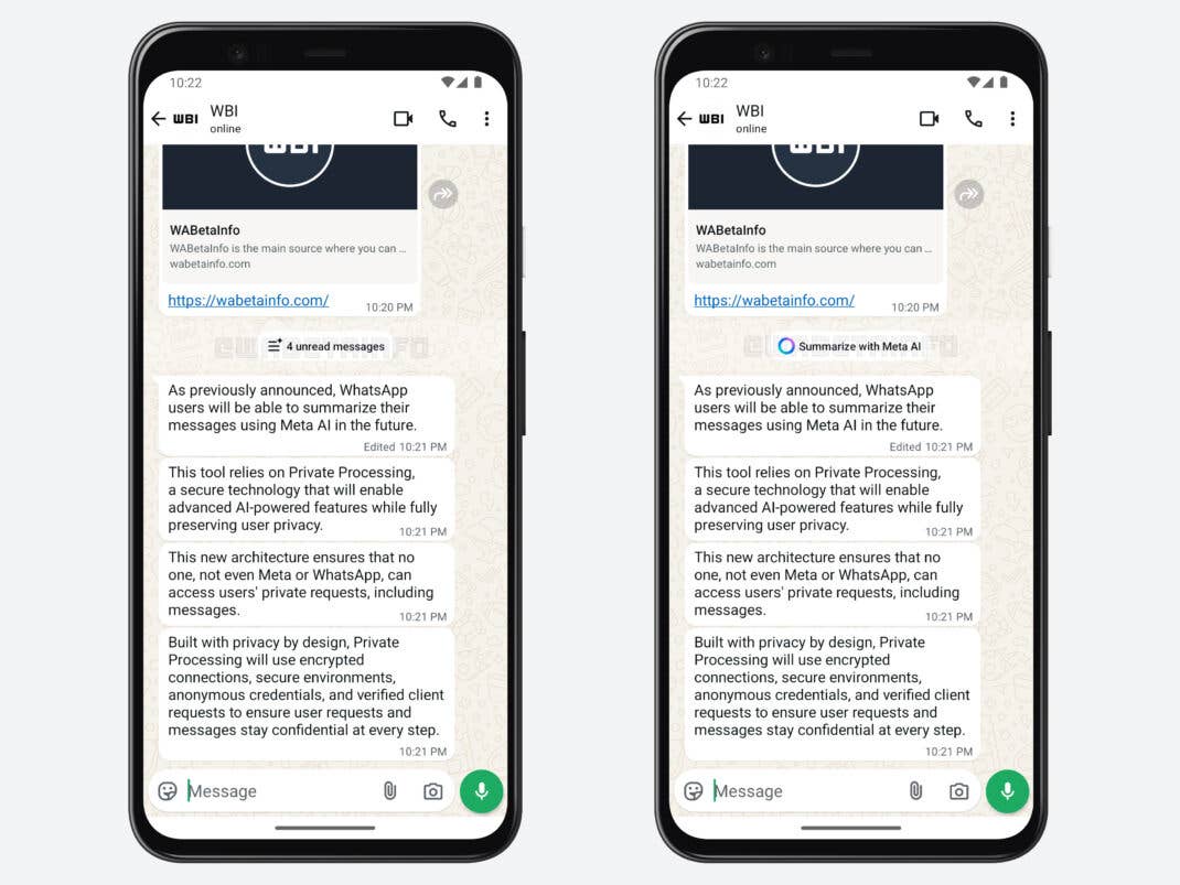 WhatsApp soll in Zukunft mehrere Nachrichten zusammenfassen können