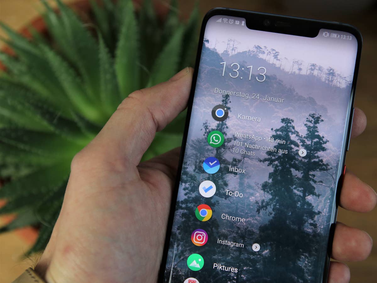 WhatsApp Nachrichten-Flut auf dem Mate 20 Pro