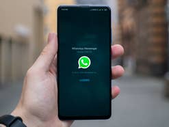 WhatsApp Startbildschirm bei Benutzung der App.