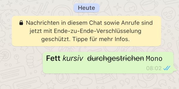 Whatsapp Text Formatieren